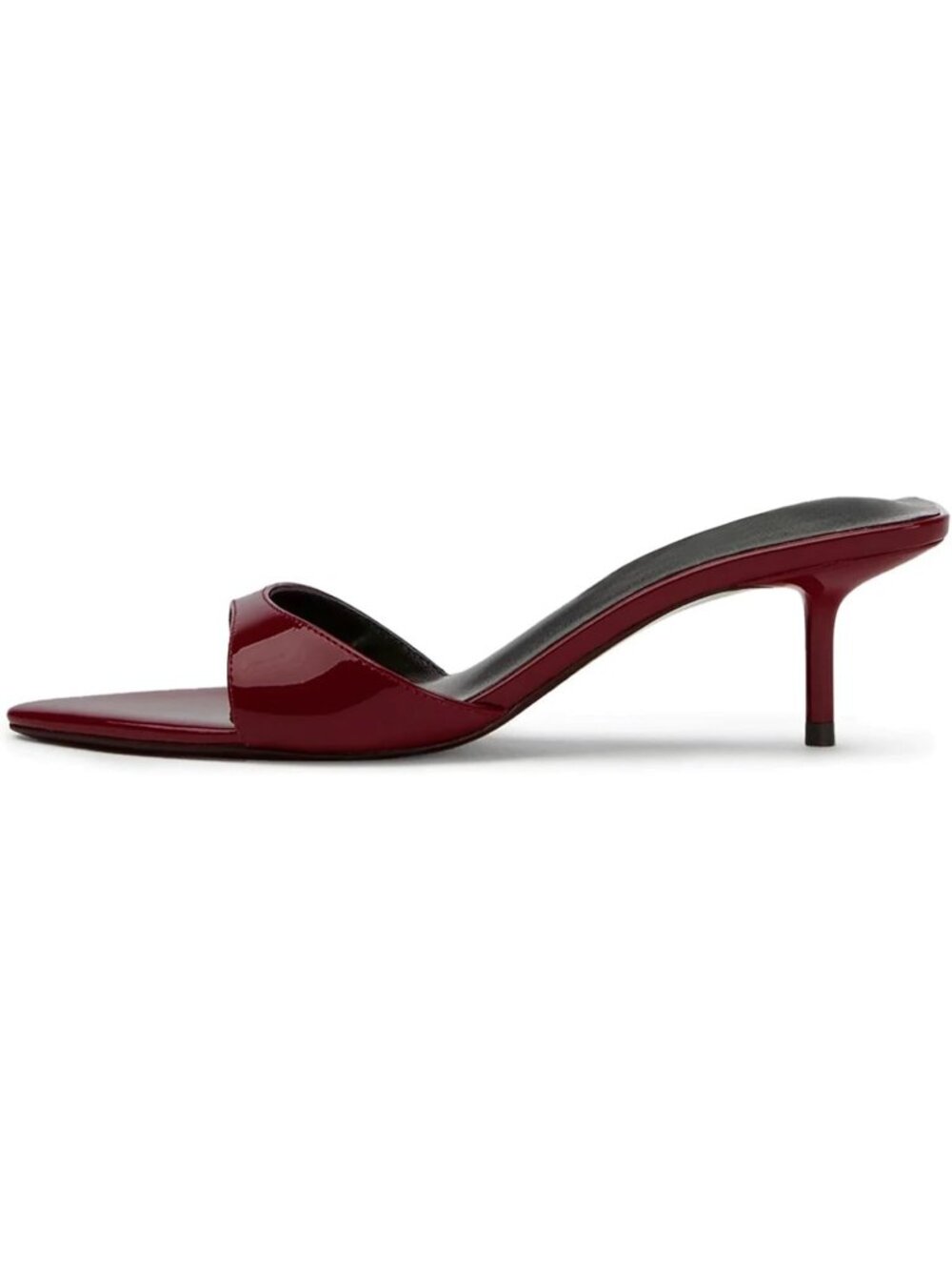 Women's Burgundy Kitten Heels Pointed Open Toe Slingback Heels Sandals Summers